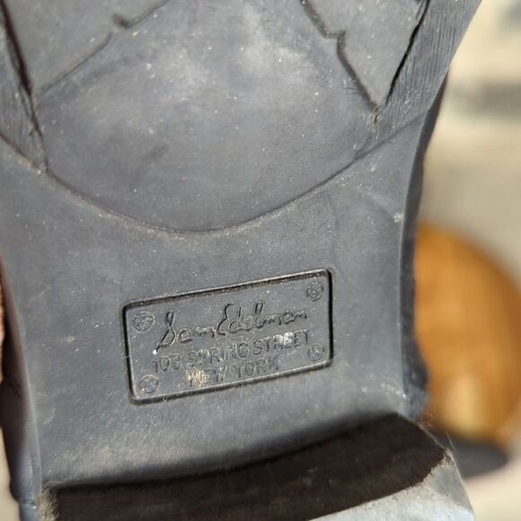 SAM Edelman black leather boots Patton size 7 riding - Picture 11 of 14